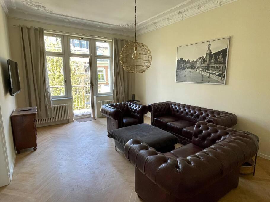 Ruhige&Charmante Altbauwohnung Leipzig Exterior foto